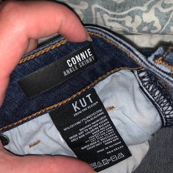 Kut Connie Ankle Skinny Jeans Dark Wash - Picture 7 of 8